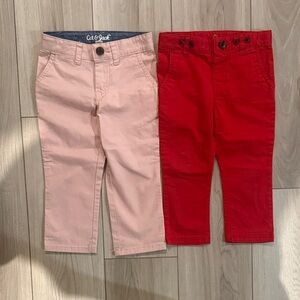 Cat & Jack Kids' Red and Light Pink Casual Bottoms